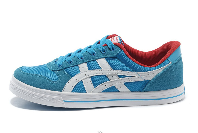 Chaussure Asics Aaron Bleu Homme Pas Cher